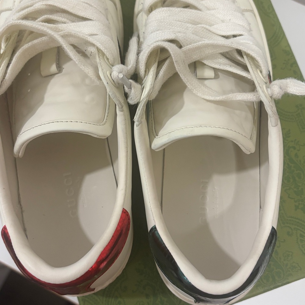 Gucci Alexander Style Green/Red Bee Sneakers - Picture 5 of 14